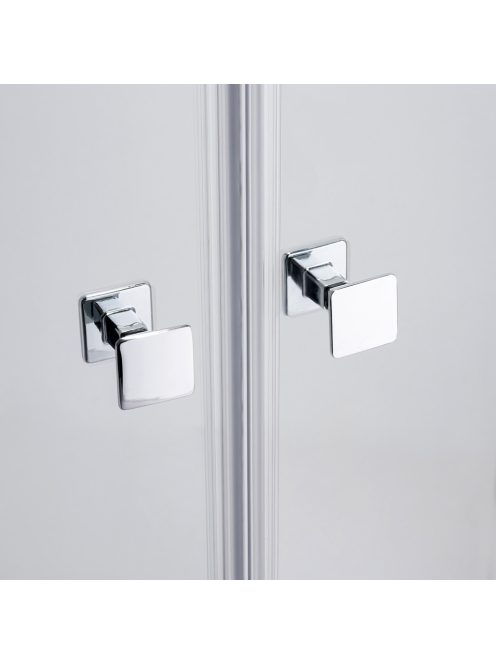 Stuxi Verona Big 240 cm széles kétszárnyú csukló zuhanyajtó, 6 mm vízlepergető üveggel, króm profillal, 195 cm magas