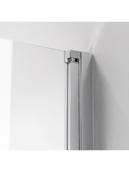 Stuxi Verona Big 140 cm széles kétszárnyú csukló zuhanyajtó, 6 mm vízlepergető üveggel, króm profillal