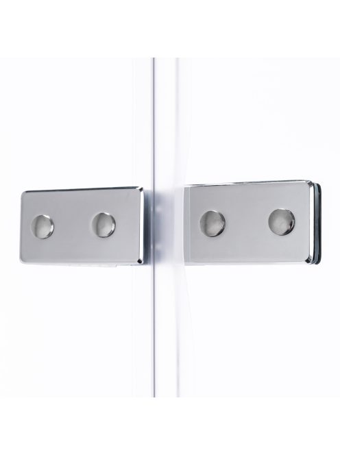 Stuxi Verona Duo 70x90 aszimmetrikus két csuklóajtós zuhanykabin 6 mm vízlepergető üveggel, króm