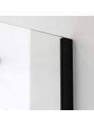 Stuxi Verona Fix Black 240 cm (120+120) széles csukló zuhanyajtó fix fallal, 6 mm vízlepergető üveggel, matt fekete profillal, 195 cm magas
