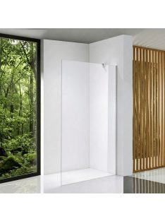   Stuxi Eco Walk-in zuhanyfal, 70x195 cm, 6 mm vastag vízlepergető biztonsági üveggel, 195 cm magas, helytakarékos sarok stabilizátorral