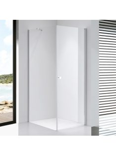   Stuxi Bari 100x110 aszimmetrikus nyílóajtós zuhanykabin 6 mm vízlepergető biztonsági üveggel, króm