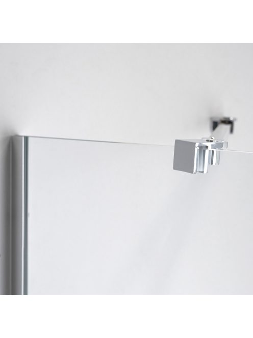 Stuxi Bari 100x110 aszimmetrikus nyílóajtós zuhanykabin 6 mm vízlepergető biztonsági üveggel, króm
