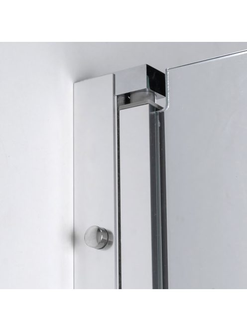 Stuxi Bari 100x110 aszimmetrikus nyílóajtós zuhanykabin 6 mm vízlepergető biztonsági üveggel, króm