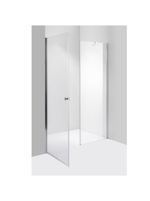 Stuxi Bari Fix 190 cm (100+90) széles nyíló zuhanyajtó fix fallal, 6 mm vízlepergető üveggel, króm profillal, 195 cm magas