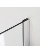 Stuxi Bari Fix 190 cm (100+90) széles nyíló zuhanyajtó fix fallal, 6 mm vízlepergető üveggel, króm profillal, 195 cm magas