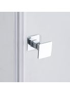 Stuxi Bari 100x90 aszimmetrikus nyílóajtós zuhanykabin 6 mm vízlepergető biztonsági üveggel, króm