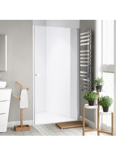  Stuxi Bari 100 cm széles egyszárnyú nyíló zuhanyajtó, 6 mm vízlepergető üveggel, króm profillal, 195 cm magas