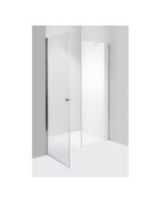 Stuxi Bari Fix 140 cm (70+70) széles nyíló zuhanyajtó fix fallal, 6 mm vízlepergető üveggel, króm profillal, 195 cm magas