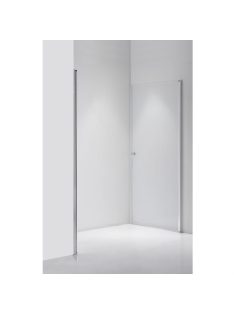  Stuxi Bari Big 170 cm széles aszimmetrikus kétszárnyú nyíló zuhanyajtó (80+90 cm), 6 mm vízlepergető üveggel, króm profillal, 195 cm magas