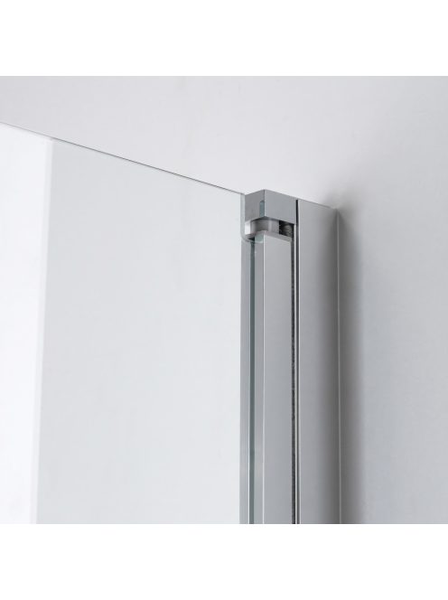 Stuxi Bari 80x110 aszimmetrikus nyílóajtós zuhanykabin 6 mm vízlepergető biztonsági üveggel, króm