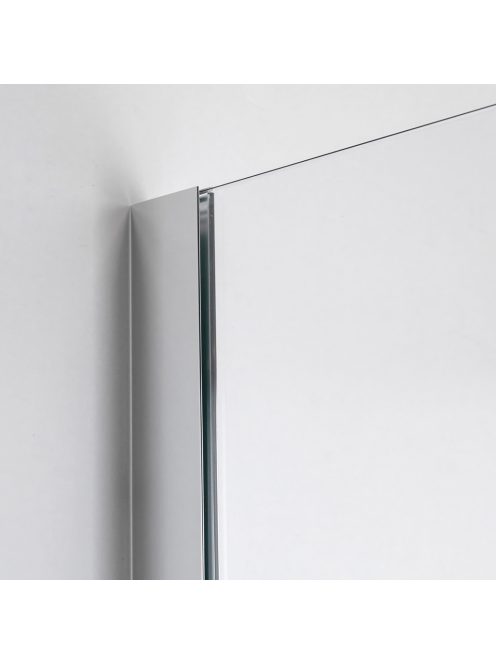 Stuxi Bari 90x100 aszimmetrikus nyílóajtós zuhanykabin 6 mm vízlepergető biztonsági üveggel, króm
