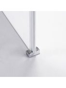 Stuxi Bari 90x110 aszimmetrikus nyílóajtós zuhanykabin 6 mm vízlepergető biztonsági üveggel, króm