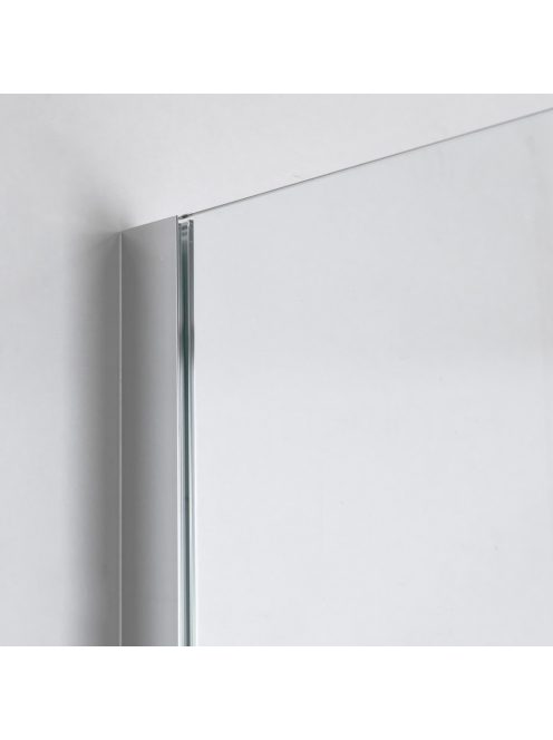 Stuxi Bari 90x80 aszimmetrikus nyílóajtós zuhanykabin 6 mm vízlepergető biztonsági üveggel, króm