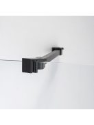Stuxi Bari Black 100x100 cm szögletes nyílóajtós zuhanykabin, 6 mm vízlepergető üveggel, matt fekete elemekkel