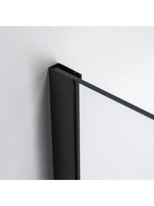 Stuxi Bari Black 70x70 cm szögletes nyílóajtós zuhanykabin, 6 mm vízlepergető üveggel, matt fekete elemekkel