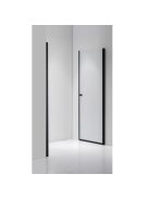 Stuxi Bari Big Black 180 cm széles kétszárnyú nyíló zuhanyajtó (90+90 cm), 6 mm vízlepergető üveggel, matt fekete profillal, 195 cm magas
