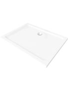 Stuxi Nizza Black120x90 cm aszimmetrikus két tolóajtós zuhanykabin 6 mm vízlepergető biztonsági üveggel, fekete elemekkel, 190 cm magas, zuhanytálcával, szifonnal