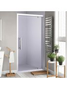Stuxi Torino 120 cm széles nyílóajtós zuhanyajtó 6 mm vastag vízlepergető biztonsági üveggel, króm elemekkel, 200 cm magas