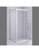 Stuxi Torino 70x80 aszimmetrikus szögletes nyílóajtós zuhanykabin 6 mm vízlepergető biztonsági üveggel, króm elemekkel, 200 cm magas