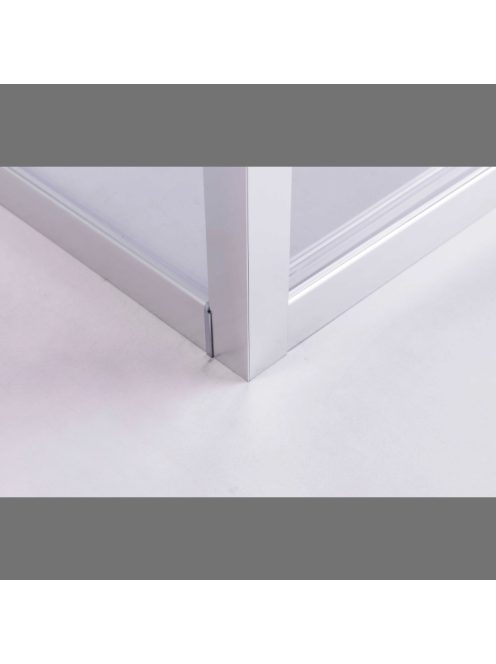 Stuxi Torino 80x80 szögletes nyílóajtós zuhanykabin 6 mm vízlepergető biztonsági üveggel, króm elemekkel, 200 cm magas