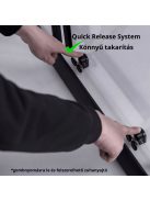 Stuxi Nizza Black 140 cm széles toló zuhanyajtó 6 mm vastag vízlepergető biztonsági üveggel, fekete elemekkel, 200 cm magas