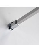 Stuxi Milano Kombi Walk-in zuhanyfal, 110x120 cm, 8 mm vastag vízlepergető biztonsági üveggel, 200 cm magas, króm