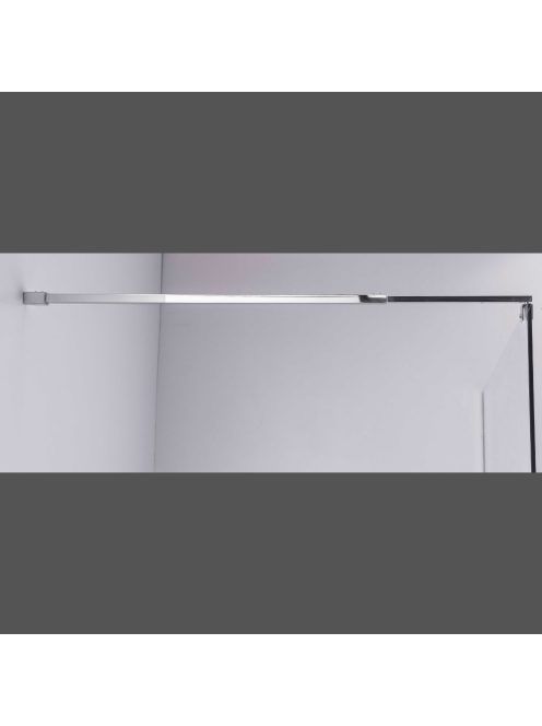 Stuxi Milano Walk-in zuhanyfal, 110x200 cm, 8 mm vastag vízlepergető biztonsági üveggel, króm profillal és távtartóval