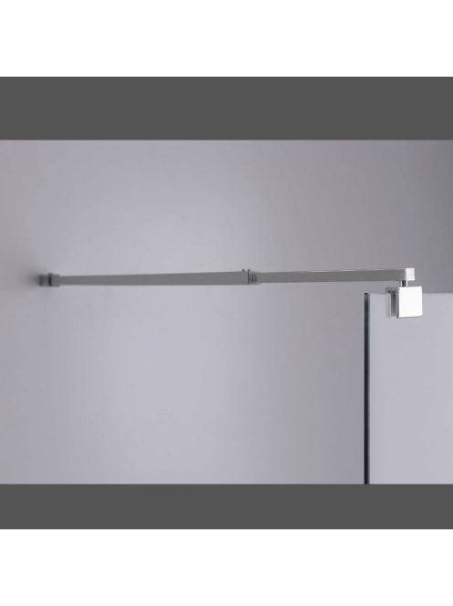 Stuxi Milano Walk-in zuhanyfal, 110x200 cm, 8 mm vastag vízlepergető biztonsági üveggel, króm profillal és távtartóval