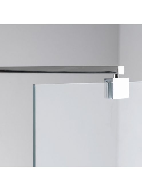 Stuxi Milano Kombi Walk-in zuhanyfal, 120x130 cm, 8 mm vastag vízlepergető biztonsági üveggel, 200 cm magas, króm