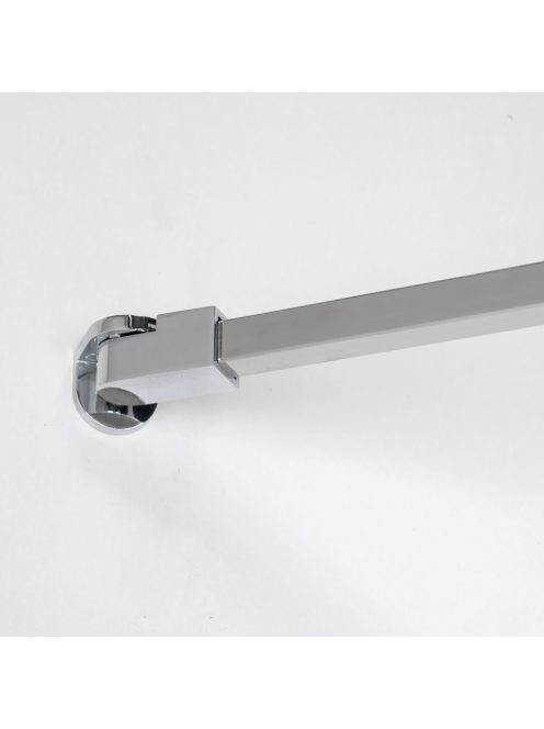 Stuxi Milano Easy Walk-in zuhanyfal, 140x200 cm, 8 mm vastag vízlepergető biztonsági üveggel, helytakarékos stabilizátorral