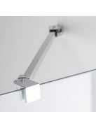 Stuxi Milano Easy Kombi Plus 1 Walk-in zuhanyfal, 70x140 cm, 8 mm vastag vízlepergető biztonsági üveggel, helytakarékos stabilizátorral, polccal