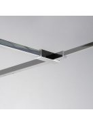 Stuxi Milano Kombi Plus 2 Walk-in zuhanyfal, 70x80 cm, 8 mm vastag vízlepergető biztonsági üveggel, 2 polccal és törölközőtartóval