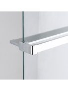 Stuxi Milano Kombi Plus 2 Walk-in zuhanyfal, 80x80 cm, 8 mm vastag vízlepergető biztonsági üveggel, 2 polccal és törölközőtartóval