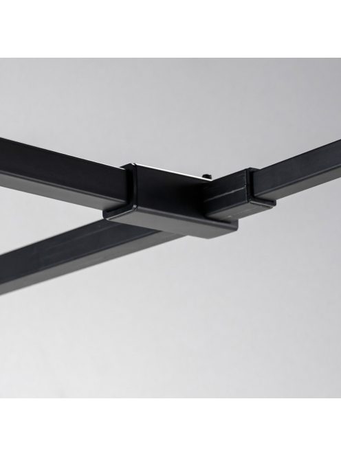 Stuxi Milano Kombi Plus 2 Black Walk-in zuhanyfal, 90x130 cm, 8 mm vastag vízlepergető biztonsági üveggel, 2 polccal és törölközőtartóval