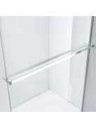 Stuxi Milano Gate Plus 1 falsíkra szerelhető, két oldalfalas walk-in zuhanyfal, 70x140 cm, 8 mm vastag vízlepergető biztonsági üveggel, helytakarékos sarokmerevítőkkel
