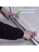 Stuxi Sydney 150 cm széles két tolóajtós zuhanyajtó 6 mm vastag vízlepergető biztonsági üveggel, króm elemekkel, 200 cm magas