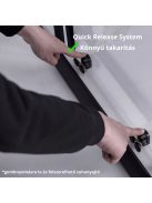 Stuxi Sydney Black toló zuhanyajtó 6 mm vastag vízlepergető biztonsági üveggel, fekete elemekkel, 200 cm magas, több méretben