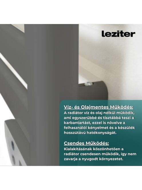 Elektromos törölközőszárító radiátor 500W
