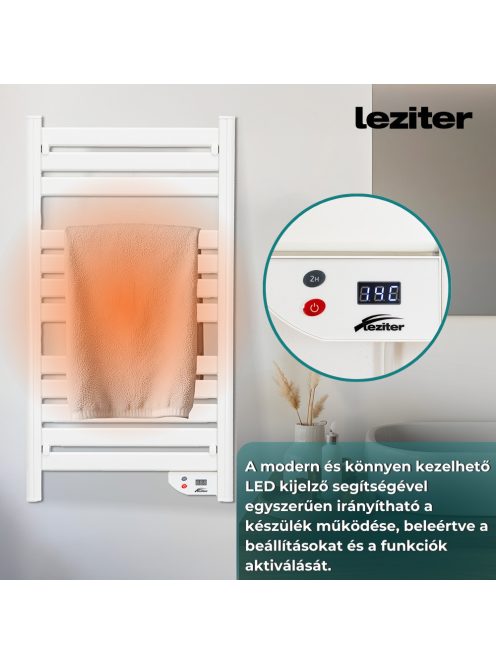 Elektromos törölközőszárító radiátor 500W