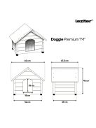 Doggie Premium hőszigetelt kutyaház "M"