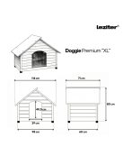 Doggie Premium hőszigetelt kutyaház "XL"