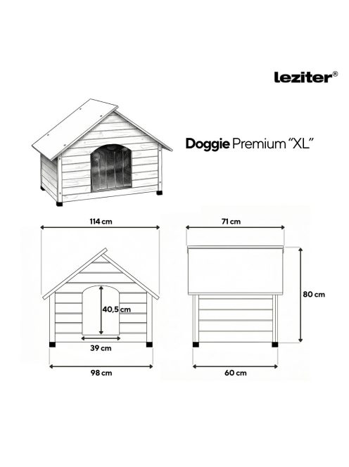 Doggie Premium hőszigetelt kutyaház "XL"