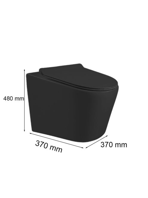 Ride fali, rimless WC soft close ülőkével