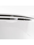 Ride fali, rimless WC soft close ülőkével