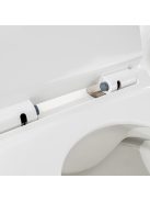 Ride fali, rimless WC soft close ülőkével